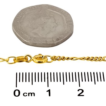 9ct gold 3.3g 18 inch figaro Chain